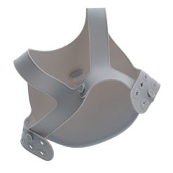 Bavoir avec système d'attache au dos de marque Minikoioi en silicone pour bébés dès 6 mois et toute l’enfance. Souple et facilement transportable, il accompagnera votre bébé durant ses premiers repas et préservera ses habits.