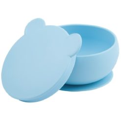 Bol avec couvercle de 450ml Minikoioi en silicone pour bébés dès 6 mois et toute l’enfance