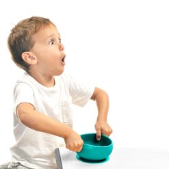 Bol avec couvercle de 450ml Minikoioi en silicone pour bébés dès 6 mois et toute l’enfance