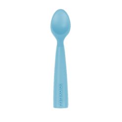 Cuillère Minikoioi en silicone pour bébés dès 6 mois et toute l’enfance. La cuillère en silicone souple qui protège les gencives de votre enfant.