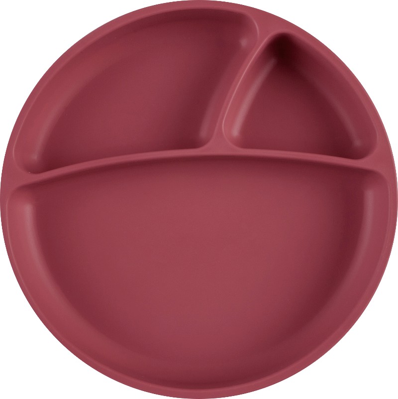 MINIKOIOI SET BEBE EN SILICONE : ASSIETTE BAVOIR CUILLERE ROSE REF :  101070020 – MESAYOU