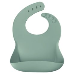 Bavoir Minikoioi pour bébé, le meilleur bavoir de la croissance, disponible au Maroc chez MESAYOU. De marque MINIKOIOI qui est une marque d'accessoires pour bébé en silicone sans BPA et de très bonne qualité