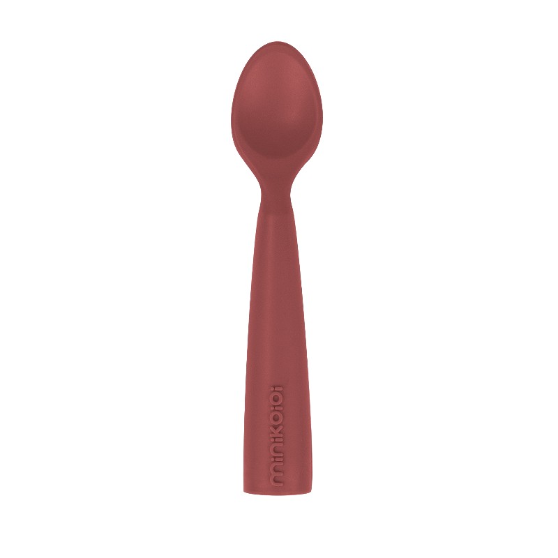 MINIKOIOI CUILLERE EN SILICONE ROUGE VELVET REF : 101140005 – MESAYOU