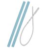 Paille avec brosse MINIKOIOI en silicone pour bébés dès 6 mois et toute l’enfance. Souple et douce cette paille protège les gencives de votre bébé et n’abîme pas ses dents.