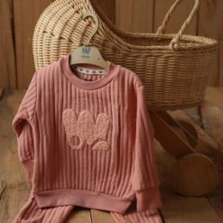 WOWO W3232 ENSEMBLE 2 PIECES CAPITONNE ROSE