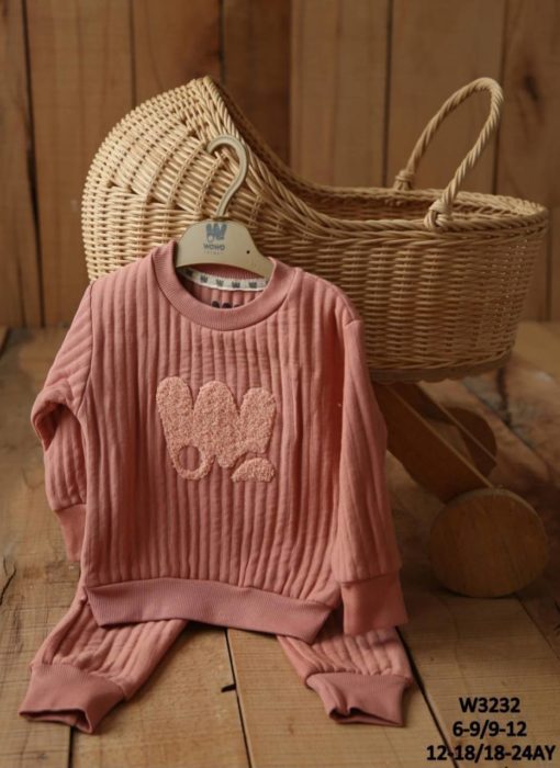 WOWO W3232 ENSEMBLE 2 PIECES CAPITONNE ROSE