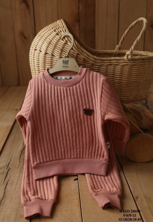 WOWO W3233 ENSEMBLE 2 PIECES CAPITONNE ROSE