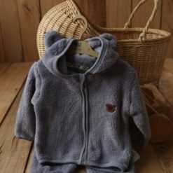 WOWO WW103 ENSEMBLE HIVER 2 PIECES GRIS FONCE