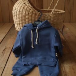 WOWO WW112 ENSEMBLE 2 PIECES CAPUCHON BLEU