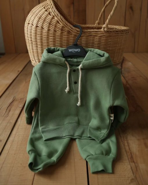 WOWO WW112 ENSEMBLE 2 PIECES CAPUCHON VERT