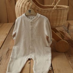 WOWO WW41 GRENOUILLERE CAPUCHON POCHES BEIGE