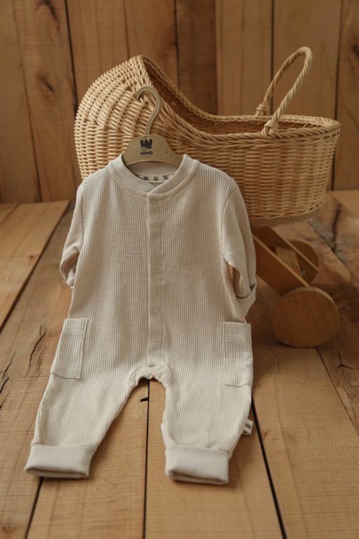 WOWO WW41 GRENOUILLERE CAPUCHON POCHES BEIGE