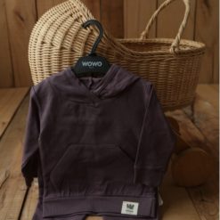 WOWO WW88 ENSEMBLE 2 PIECES CAPUCHON POCHE MAUVE