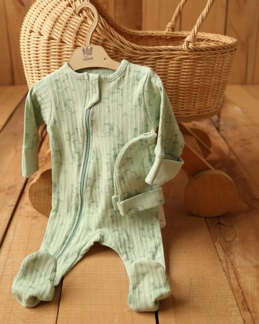 WOWO WW98 GRENOUILLERE BONNET ANIMAUX VERT